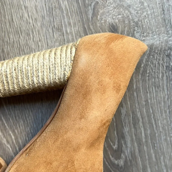 VINCE Percey Suede Espadrille Sandals In Tan - Picture 5 of 9